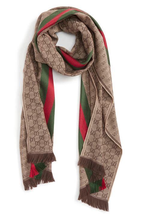 gucci inspired striped scarf